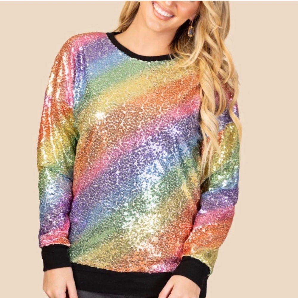 💕Sunshine & Rodeo - Sequin Sweater💕
